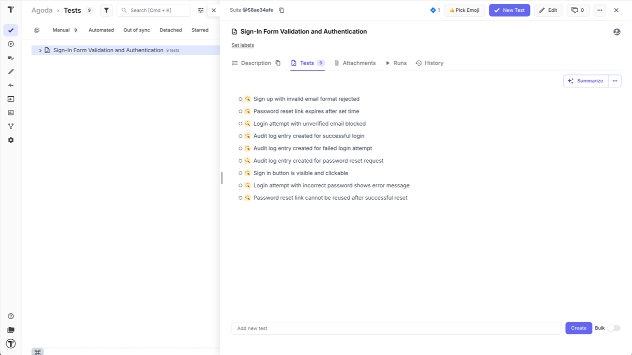 Testomat.io - Suggest Tests